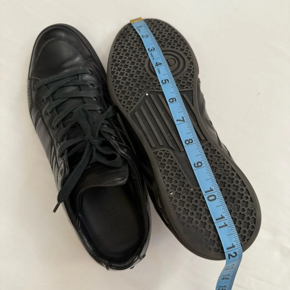 Dior Black Sneakers Sleek Leather Design - Picture 14 of 15